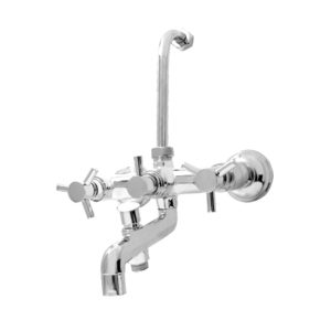Apex Wall Mixer 3 in 1 With Provision for Telephonic & Overhead Shower