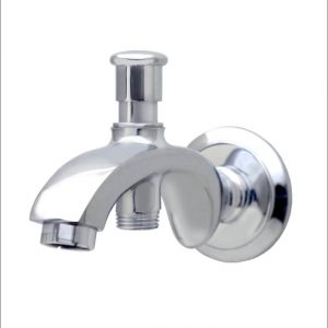 Fedora Bath Tub Spout with Button attachment for Telephonic Shower
