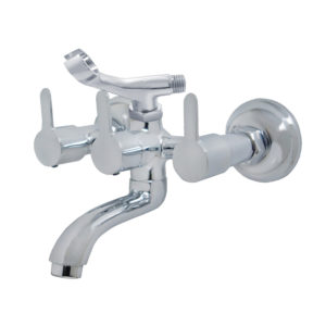 Aura Wall Mixer with Telephonic Shower Arrangement with Crutch only