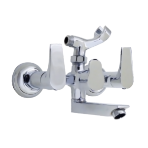Fabia Wall Mixer with Telephonic Shower Arrangement with Crutch only