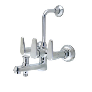 Fiesta Wall Mixer 3 In 1 With Provision for Telephonic & Overhead Shower