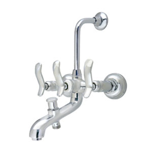 Flair Wall Mixer 3-In-1 With Provision For Telephonic &  Overhead Shower