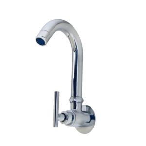 Icon Sink cock With Swivel Spout  With Wall Flange