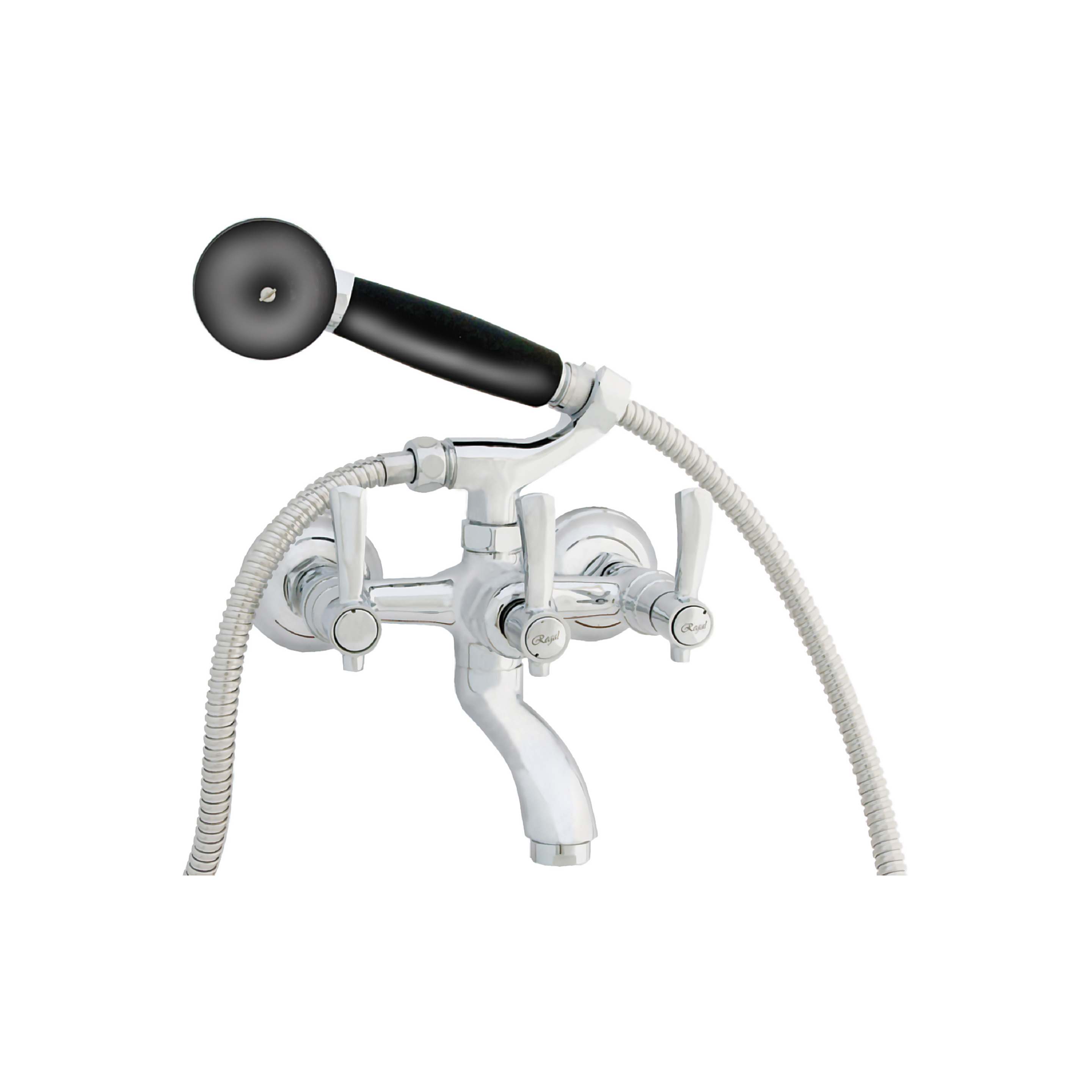 Jazz Wall Mixer With Telephonic Shower Arrangement With Crutch Only