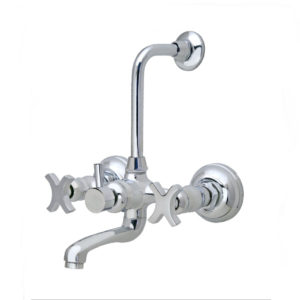 Nexus Wall Mixer with provision for Overhead Shower with Bend Pipe & Wall Flange