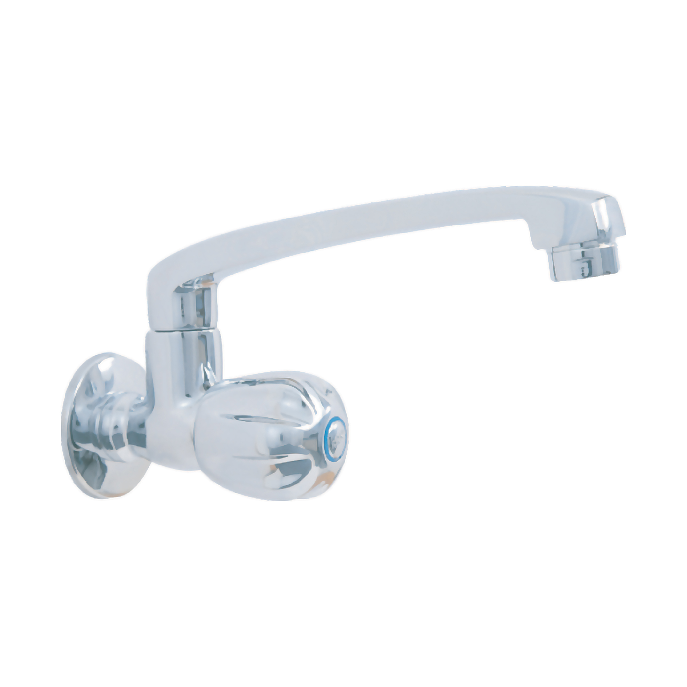 Regent Sink Cock Swivel Spout with Wall Flange