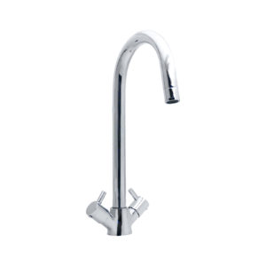 Turin Central Hole Basin Mixer with Extended Spout