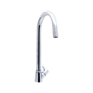 Turin Pillar Cock Swan Neck with Extended Swivel Spout