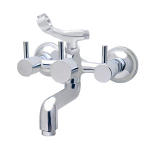 Turin Wall Mixer with Telephonic Shower Arrangement with Crutch only